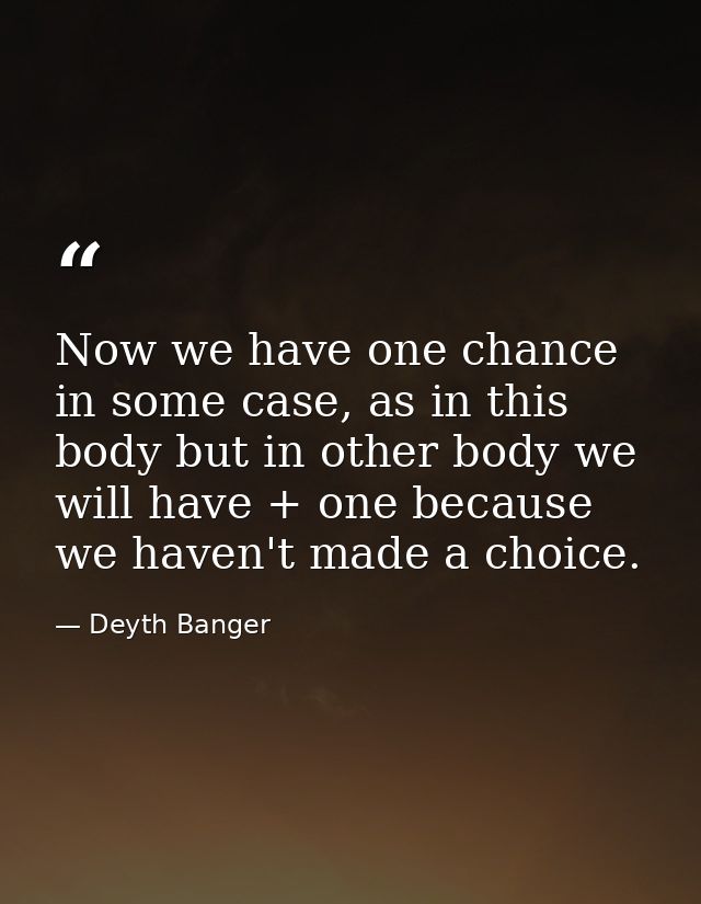 Now we have one chance in some case, as in this body but in other body we will have + one because we haven't made a choi — Deyth Banger
