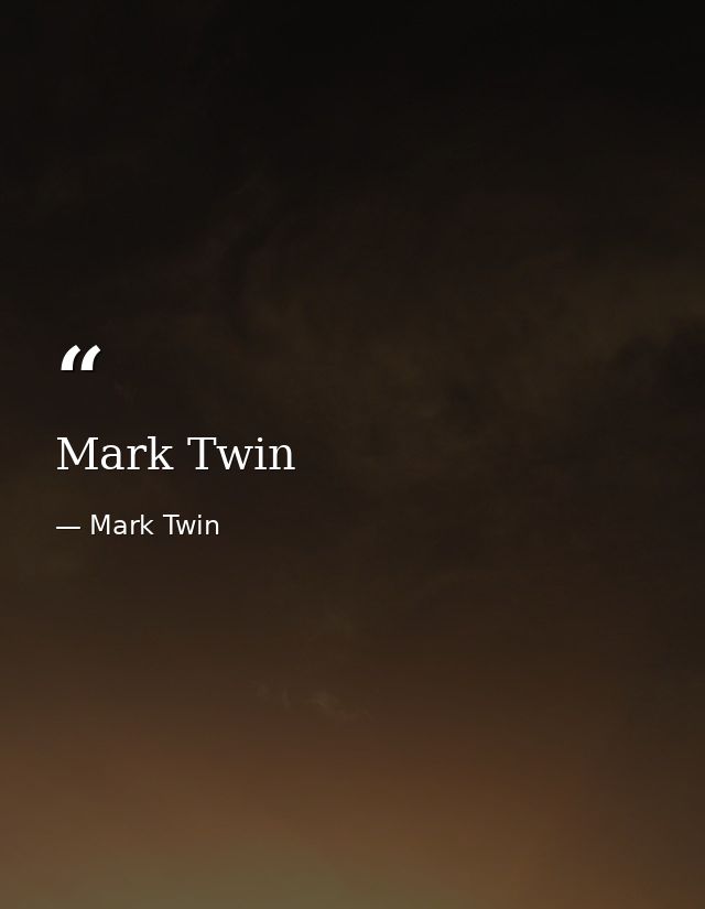 Mark Twin — Mark Twin