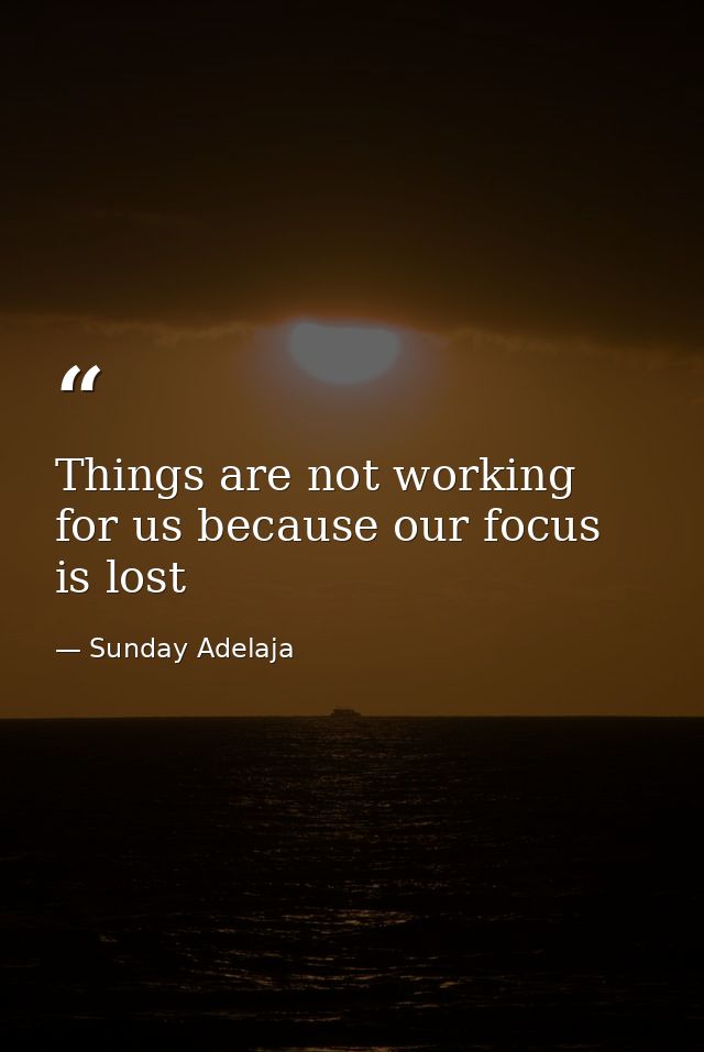 Things are not working for us because our focus is lost — Sunday Adelaja