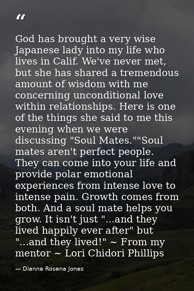God has brought a very wise Japanese lady into my life who lives in Calif. We've never met, but she has shared a tremend — Dianne Rosena Jones