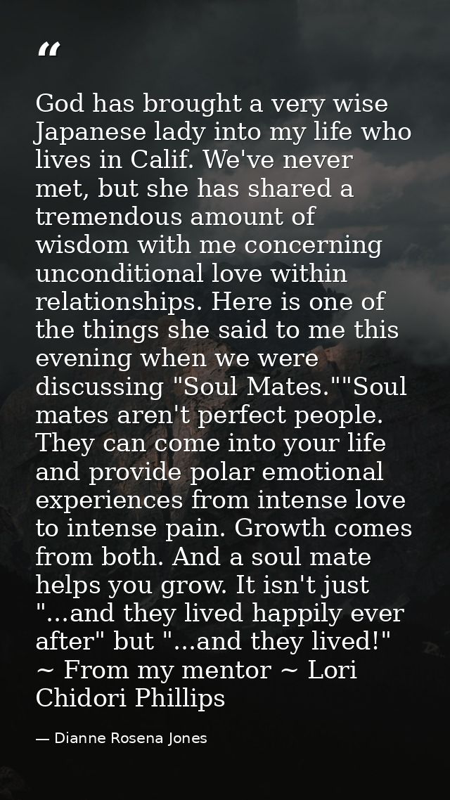God has brought a very wise Japanese lady into my life who lives in Calif. We've never met, but she has shared a tremend — Dianne Rosena Jones