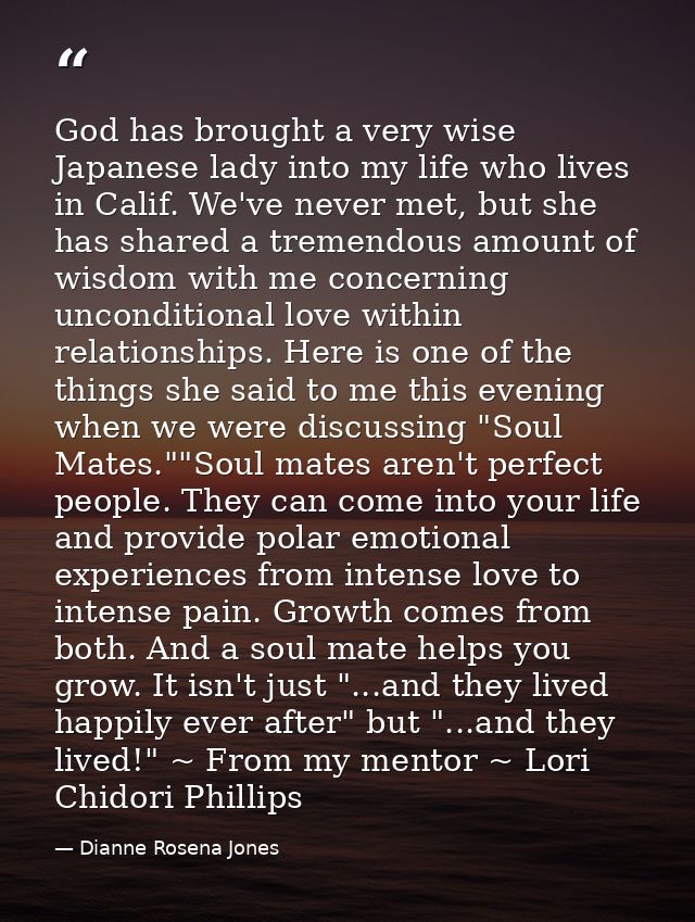 God has brought a very wise Japanese lady into my life who lives in Calif. We've never met, but she has shared a tremend — Dianne Rosena Jones