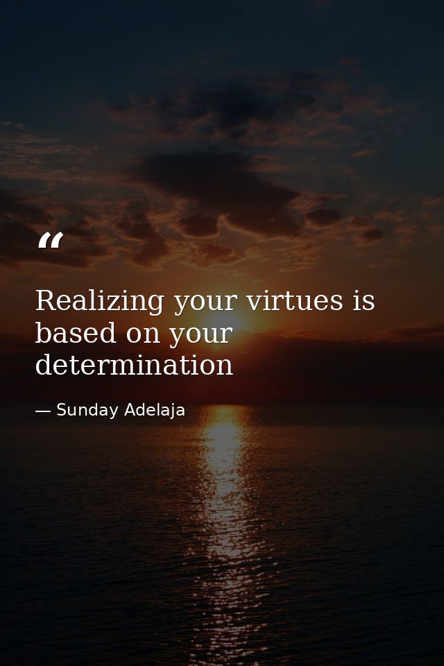 Realizing your virtues is based on your determination — Sunday Adelaja