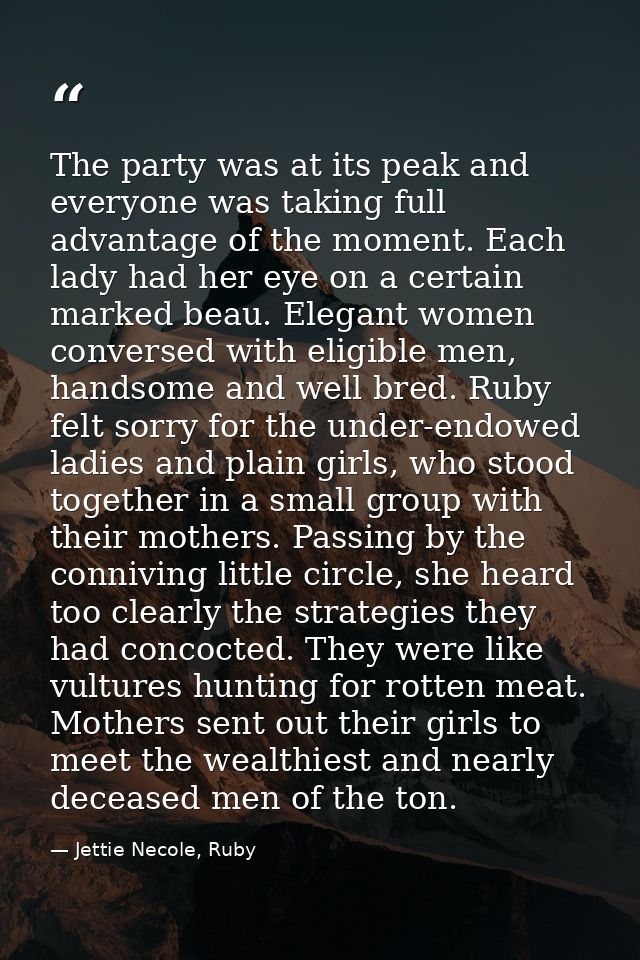 The party was at its peak and everyone was taking full advantage of the moment. Each lady had her eye on a certain marke — Jettie Necole, Ruby
