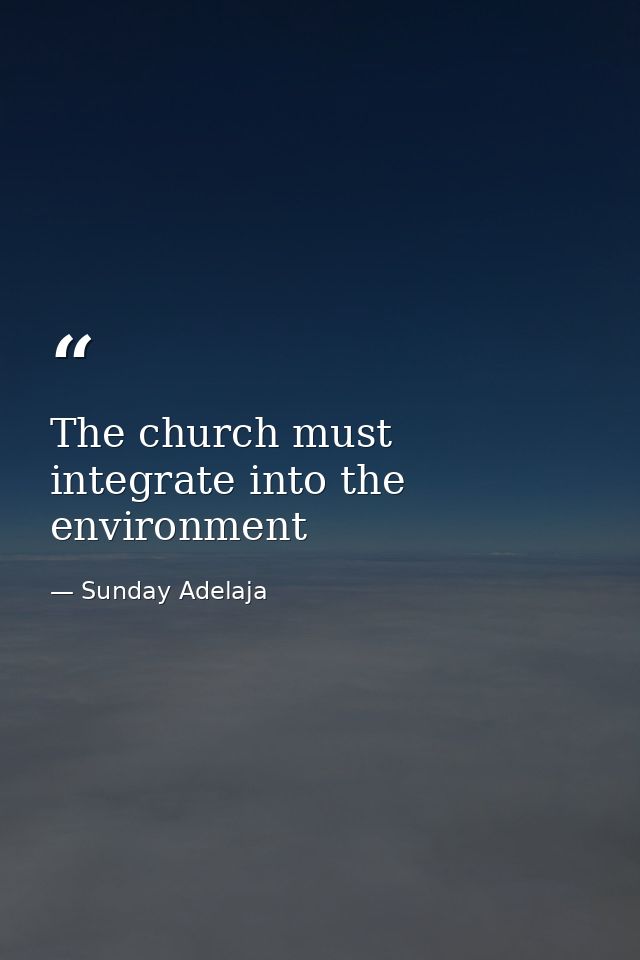 The church must integrate into the environment — Sunday Adelaja