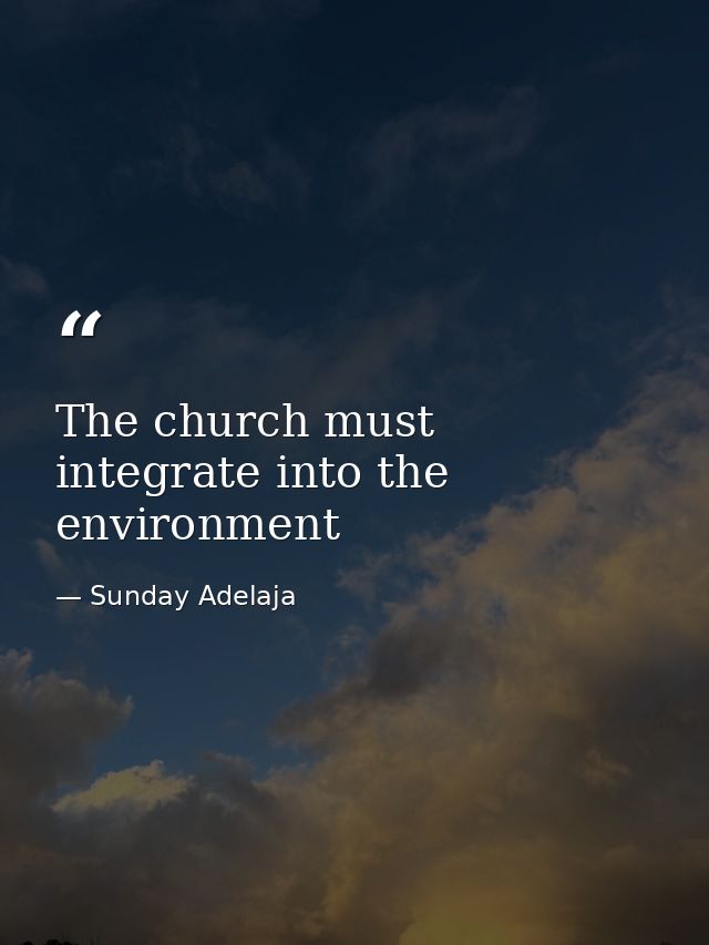 The church must integrate into the environment — Sunday Adelaja