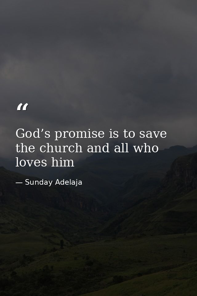 God’s promise is to save the church and all who loves him — Sunday Adelaja