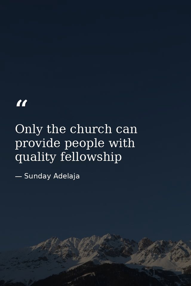 Only the church can provide people with quality fellowship — Sunday Adelaja