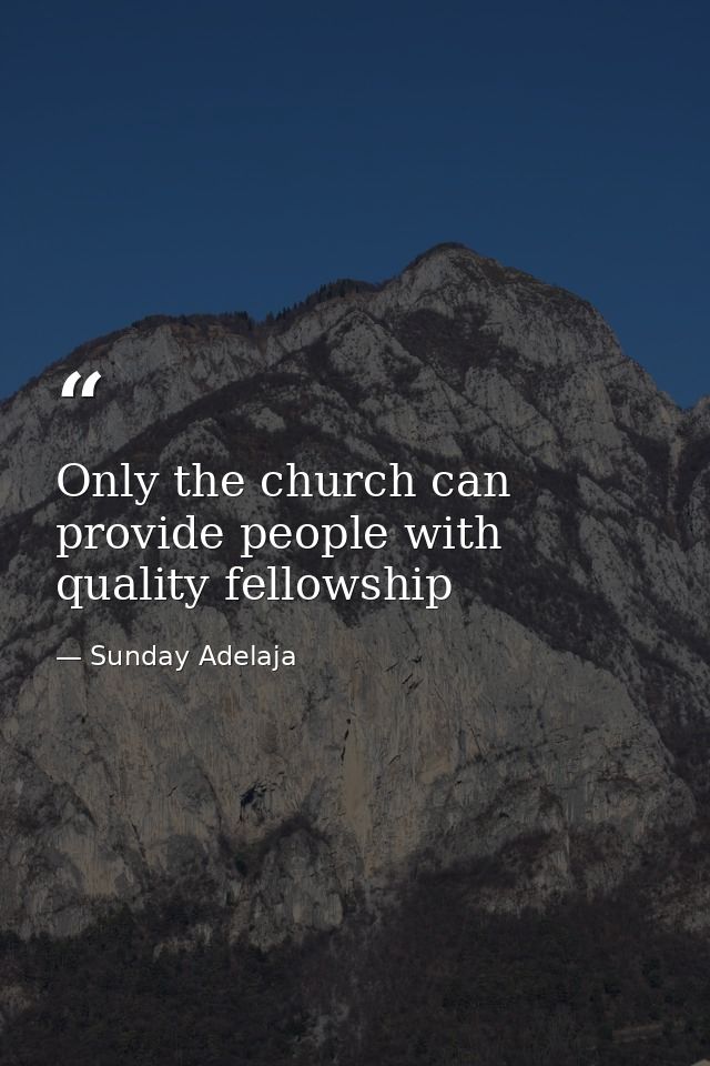 Only the church can provide people with quality fellowship — Sunday Adelaja