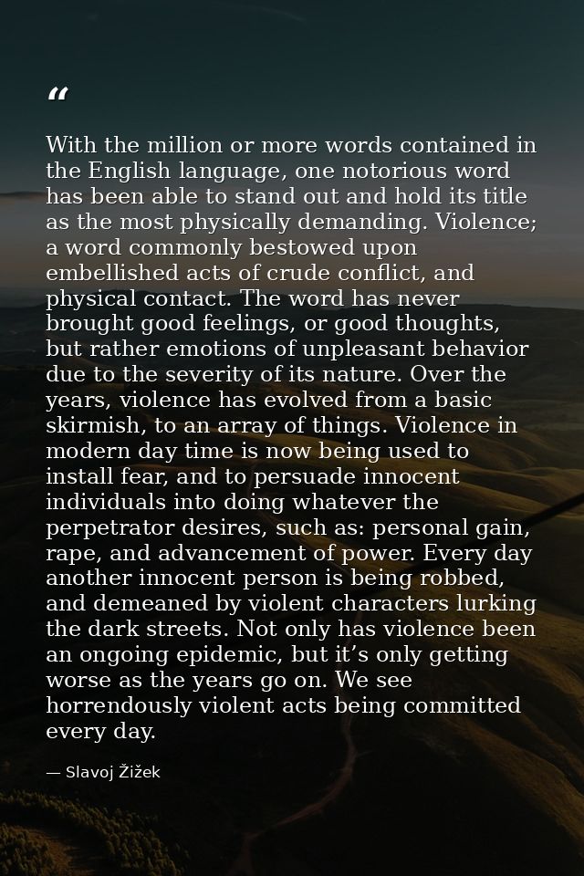 With the million or more words contained in the English language, one notorious word has been able to stand out and hold — Slavoj Žižek