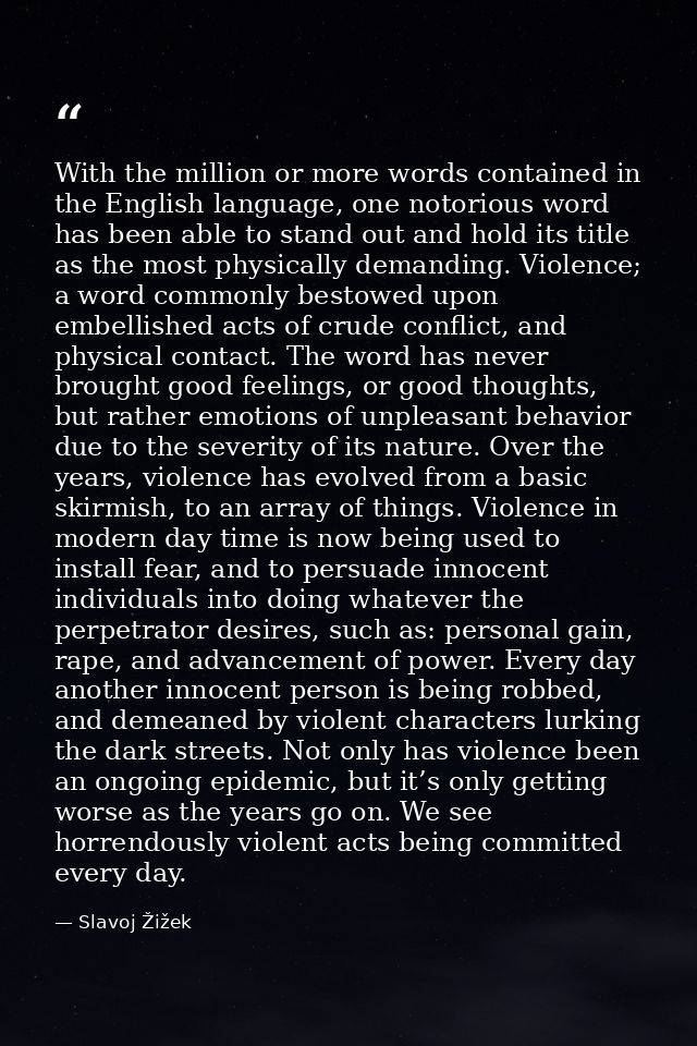 With the million or more words contained in the English language, one notorious word has been able to stand out and hold — Slavoj Žižek