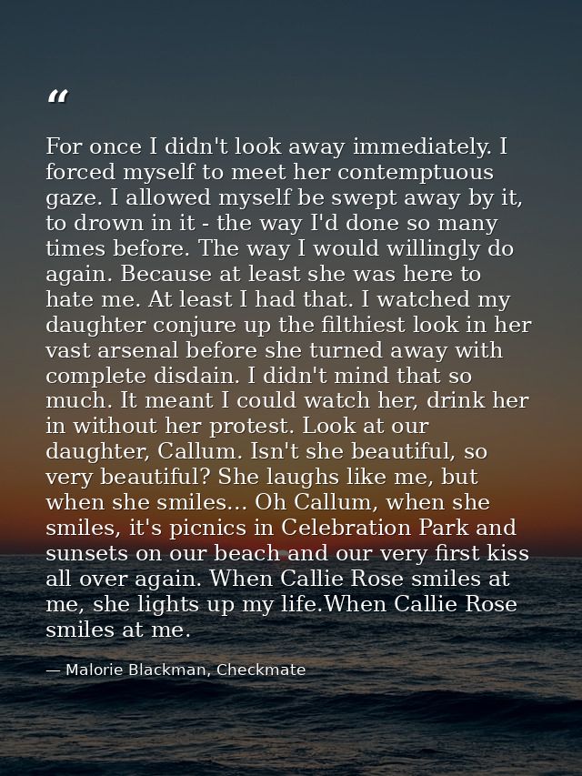 For once I didn't look away immediately. I forced myself to meet her contemptuous gaze. I allowed myself be swept away b — Malorie Blackman, Checkmate