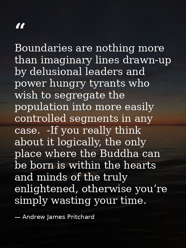 Boundaries are nothing more than imaginary lines drawn-up by delusional leaders and power hungry tyrants who wish to seg — Andrew James Pritchard
