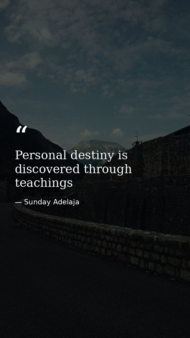 Personal destiny is discovered through teachings — Sunday Adelaja