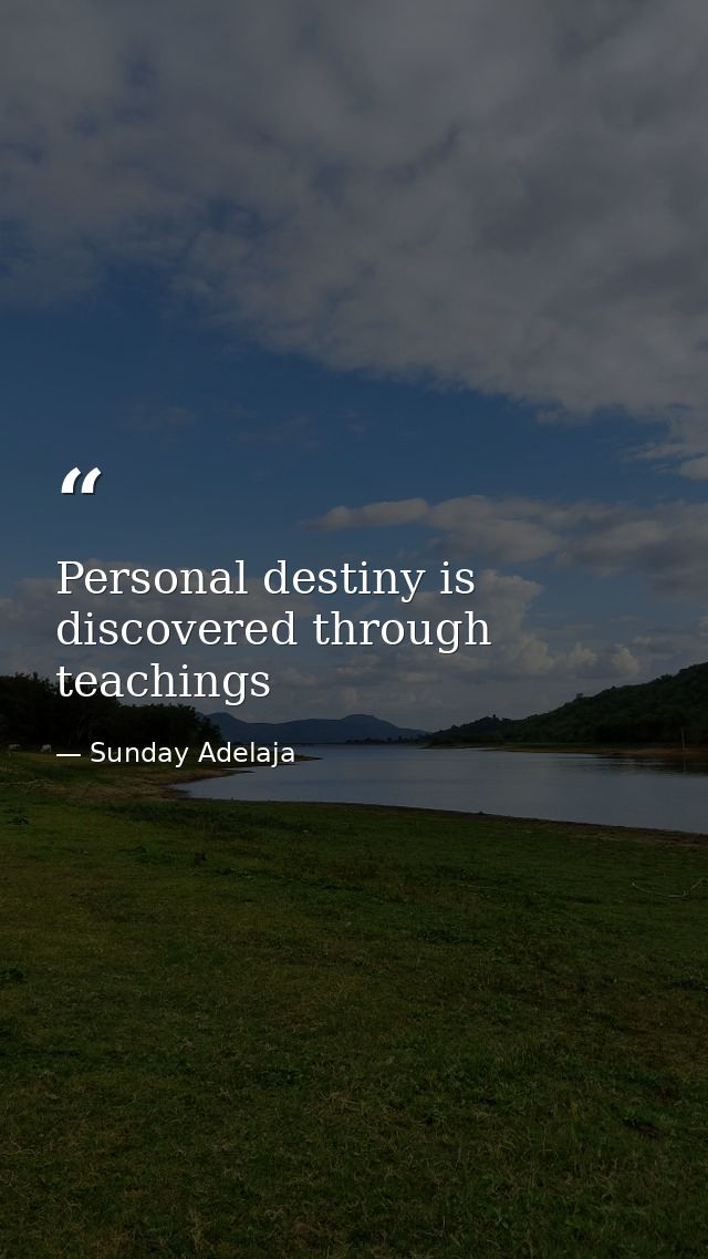 Personal destiny is discovered through teachings — Sunday Adelaja