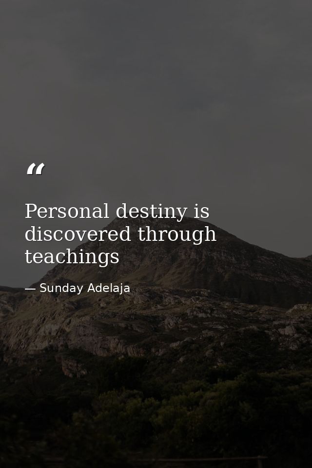 Personal destiny is discovered through teachings — Sunday Adelaja