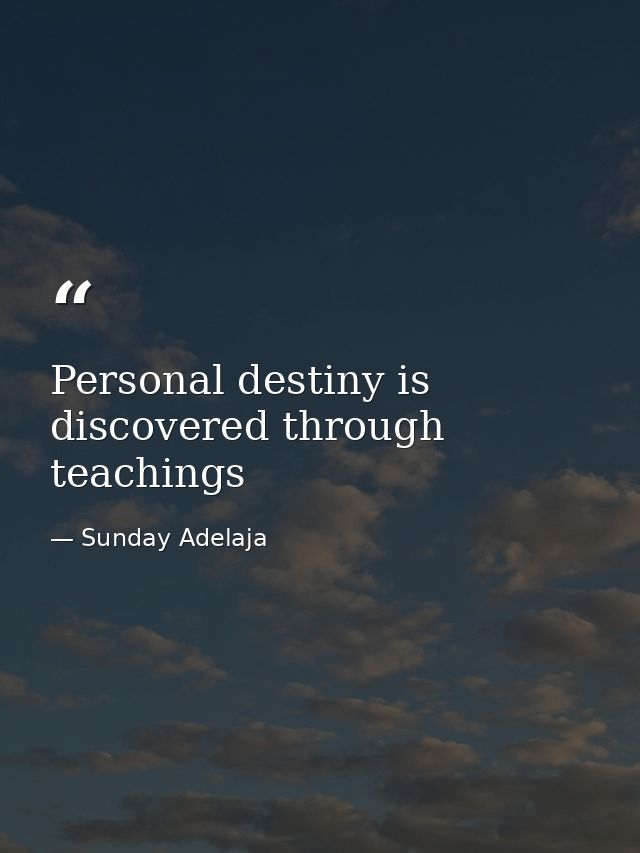 Personal destiny is discovered through teachings — Sunday Adelaja