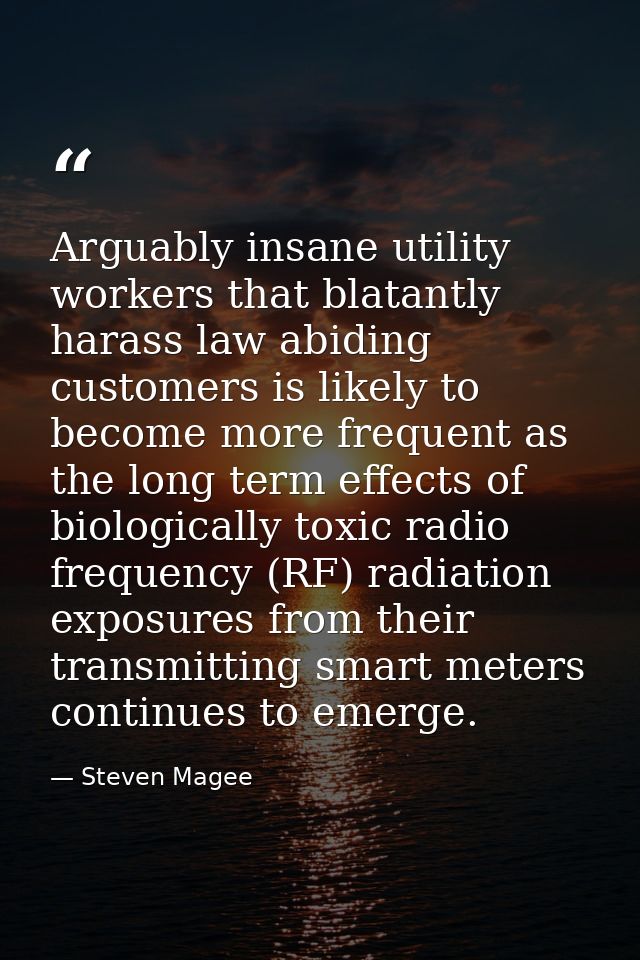 Arguably insane utility workers that blatantly harass law abiding customers is likely to become more frequent as the lon — Steven Magee