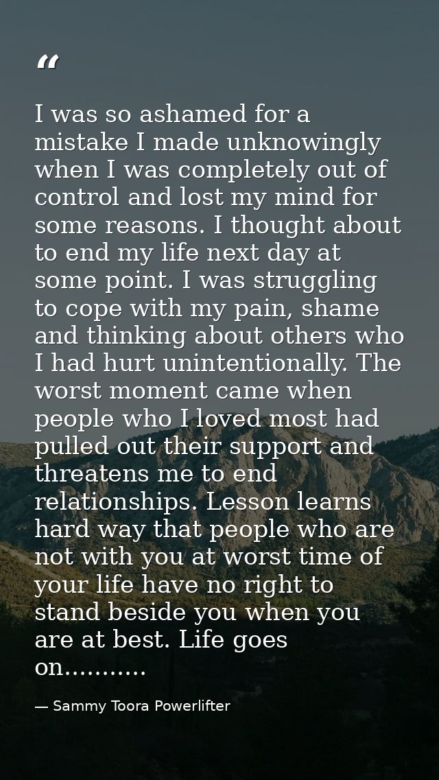 I was so ashamed for a mistake I made unknowingly when I was completely out of control and lost my mind for some reasons — Sammy Toora Powerlifter