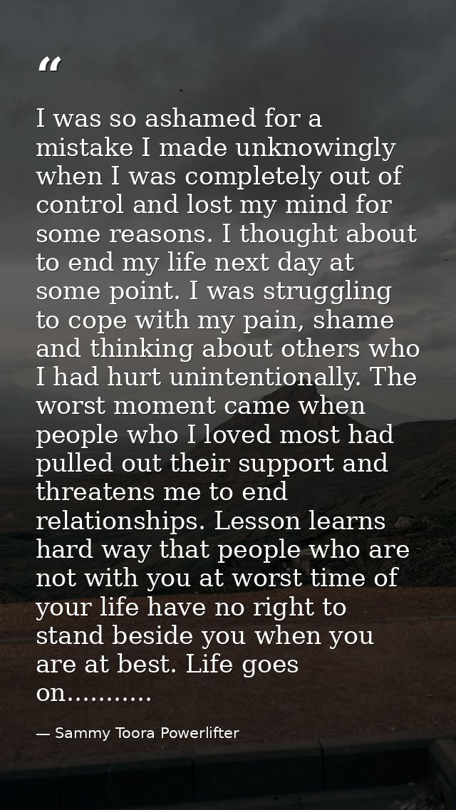 I was so ashamed for a mistake I made unknowingly when I was completely out of control and lost my mind for some reasons — Sammy Toora Powerlifter