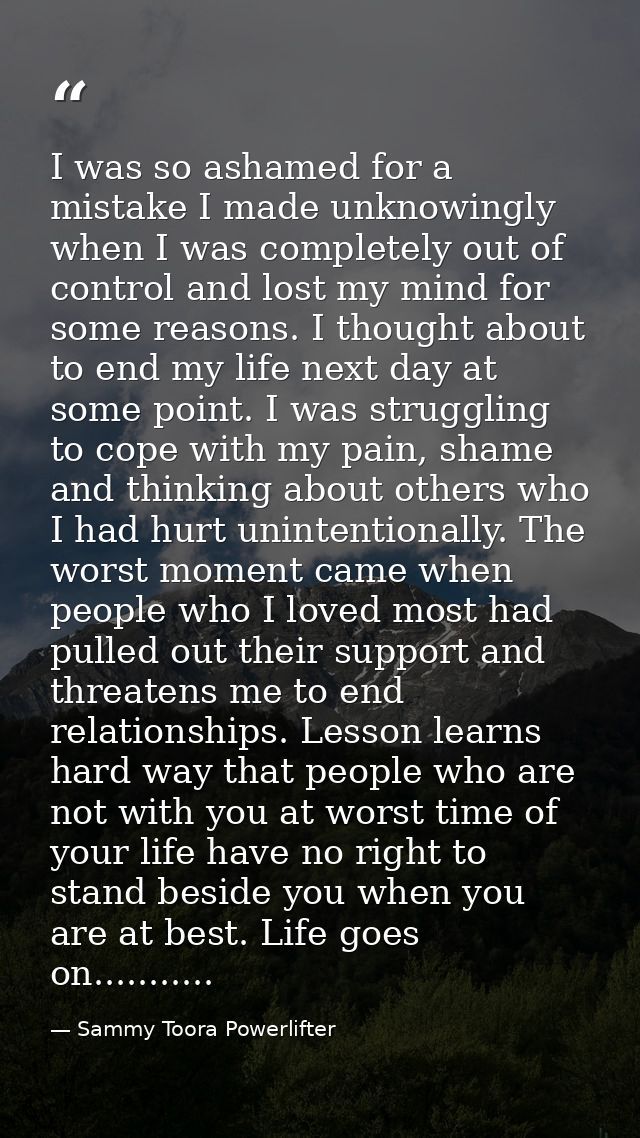 I was so ashamed for a mistake I made unknowingly when I was completely out of control and lost my mind for some reasons — Sammy Toora Powerlifter