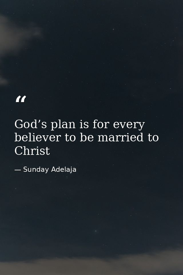 God’s plan is for every believer to be married to Christ — Sunday Adelaja