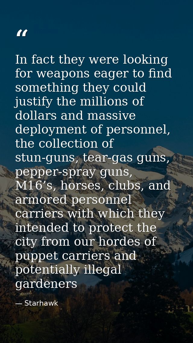 In fact they were looking for weapons eager to find something they could justify the millions of dollars and massive dep — Starhawk