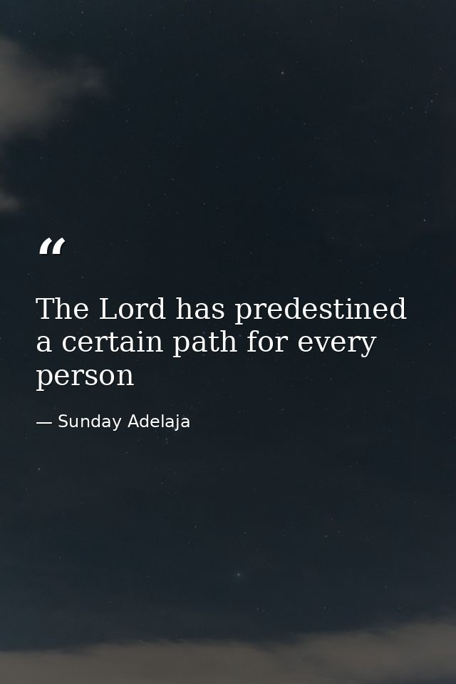 The Lord has predestined a certain path for every person — Sunday Adelaja