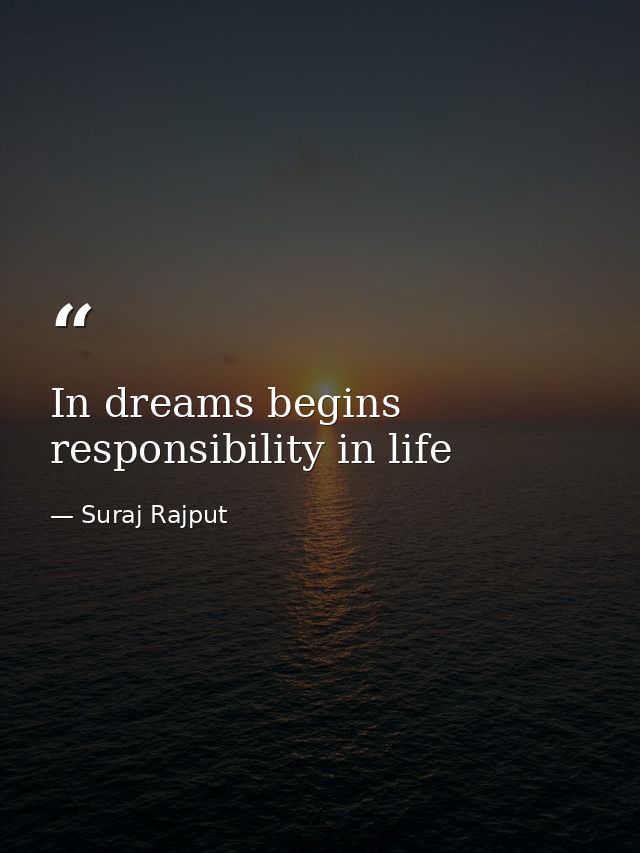 In dreams begins responsibility in life — Suraj Rajput