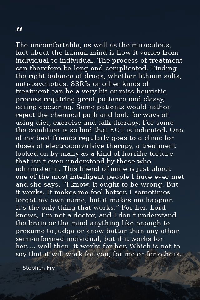 The uncomfortable, as well as the miraculous, fact about the human mind is how it varies from individual to individual.  — Stephen Fry