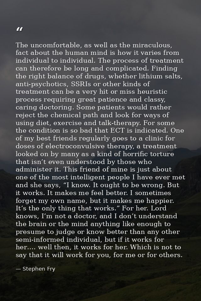 The uncomfortable, as well as the miraculous, fact about the human mind is how it varies from individual to individual.  — Stephen Fry