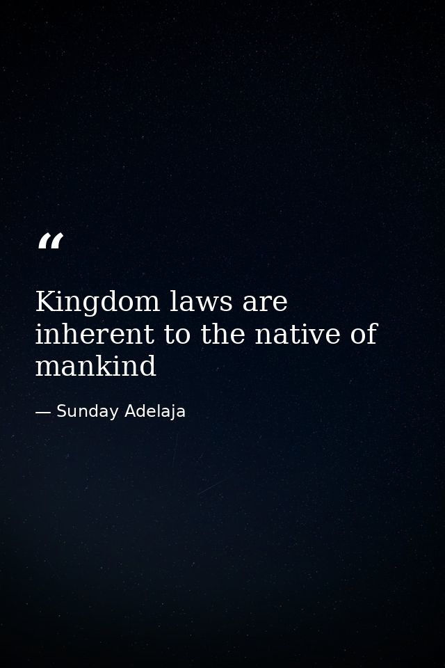 Kingdom laws are inherent to the native of mankind — Sunday Adelaja