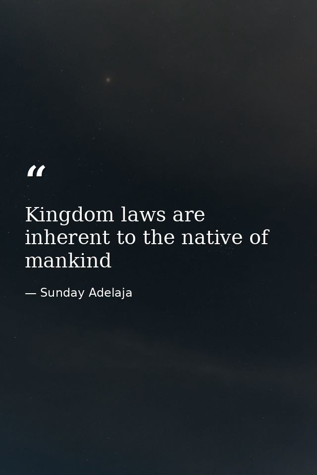 Kingdom laws are inherent to the native of mankind — Sunday Adelaja