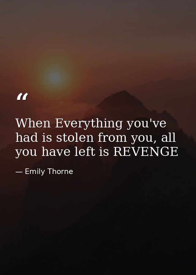 When Everything you've had is stolen from you, all you have left is REVENGE — Emily Thorne