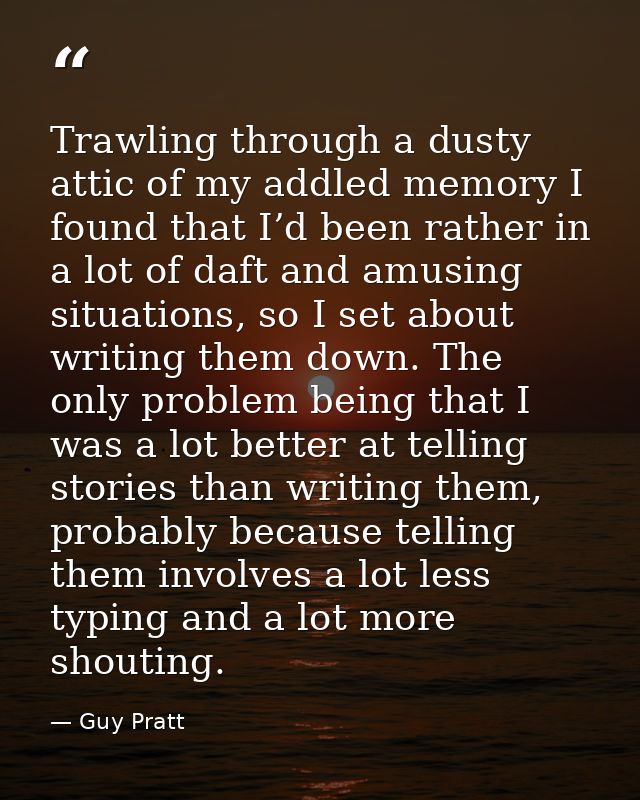 Trawling through a dusty attic of my addled memory I found that I’d been rather in a lot of daft and amusing situations, — Guy Pratt