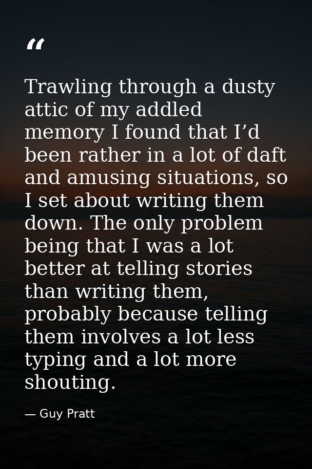 Trawling through a dusty attic of my addled memory I found that I’d been rather in a lot of daft and amusing situations, — Guy Pratt