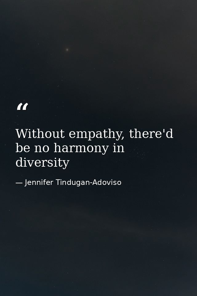 Without empathy, there'd be no harmony in diversity — Jennifer Tindugan-Adoviso