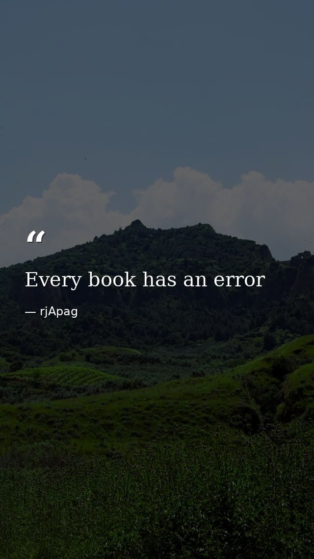 Every book has an error — rjApag