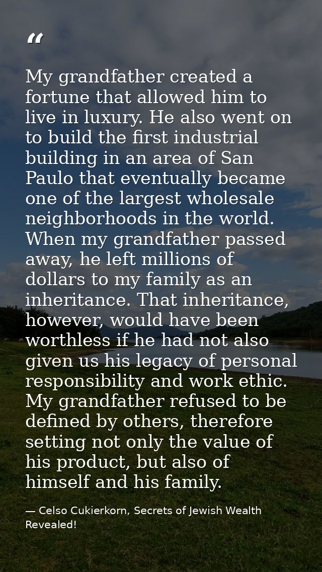 My grandfather created a fortune that allowed him to live in luxury. He also went on to build the first industrial build — Celso Cukierkorn, Secrets of Jewish Wealth Revealed!