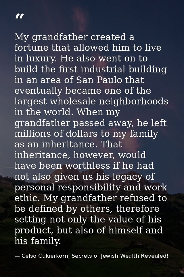 My grandfather created a fortune that allowed him to live in luxury. He also went on to build the first industrial build — Celso Cukierkorn, Secrets of Jewish Wealth Revealed!