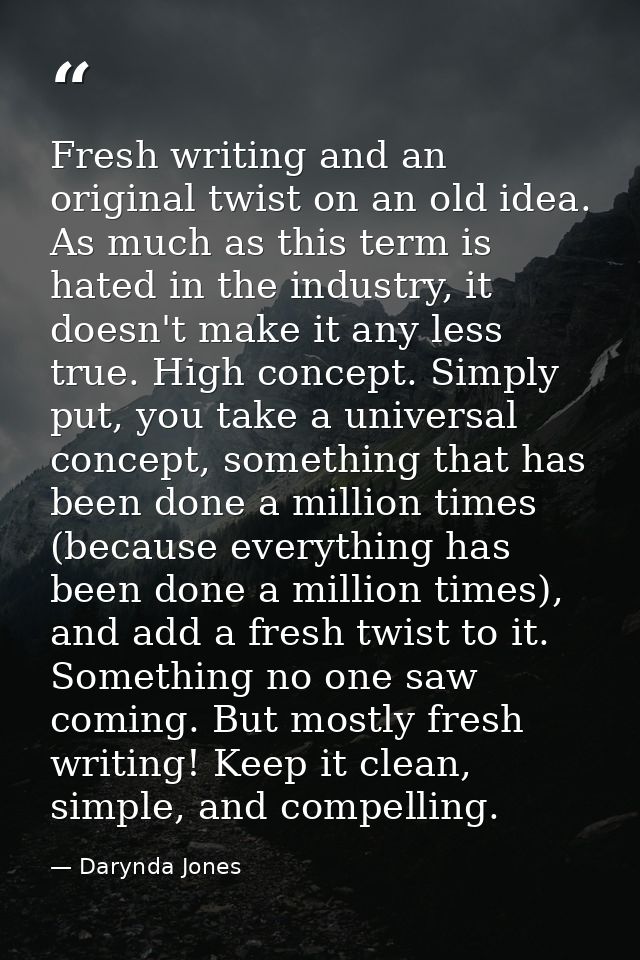 Fresh writing and an original twist on an old idea. As much as this term is hated in the industry, it doesn't make it an — Darynda Jones