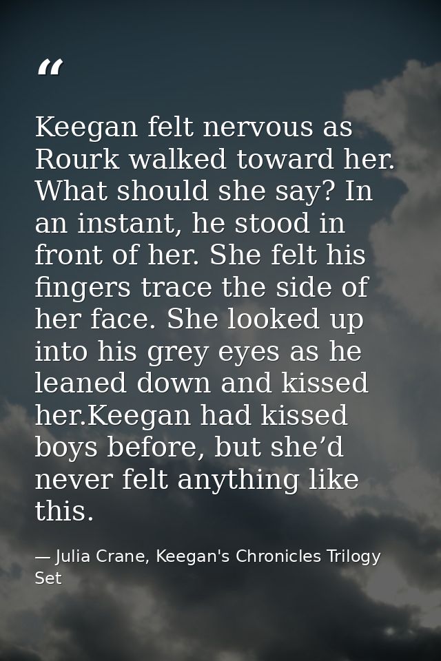 Keegan felt nervous as Rourk walked toward her. What should she say? In an instant, he stood in front of her. She felt h — Julia Crane, Keegan's Chronicles Trilogy Set