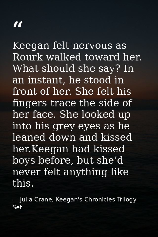 Keegan felt nervous as Rourk walked toward her. What should she say? In an instant, he stood in front of her. She felt h — Julia Crane, Keegan's Chronicles Trilogy Set