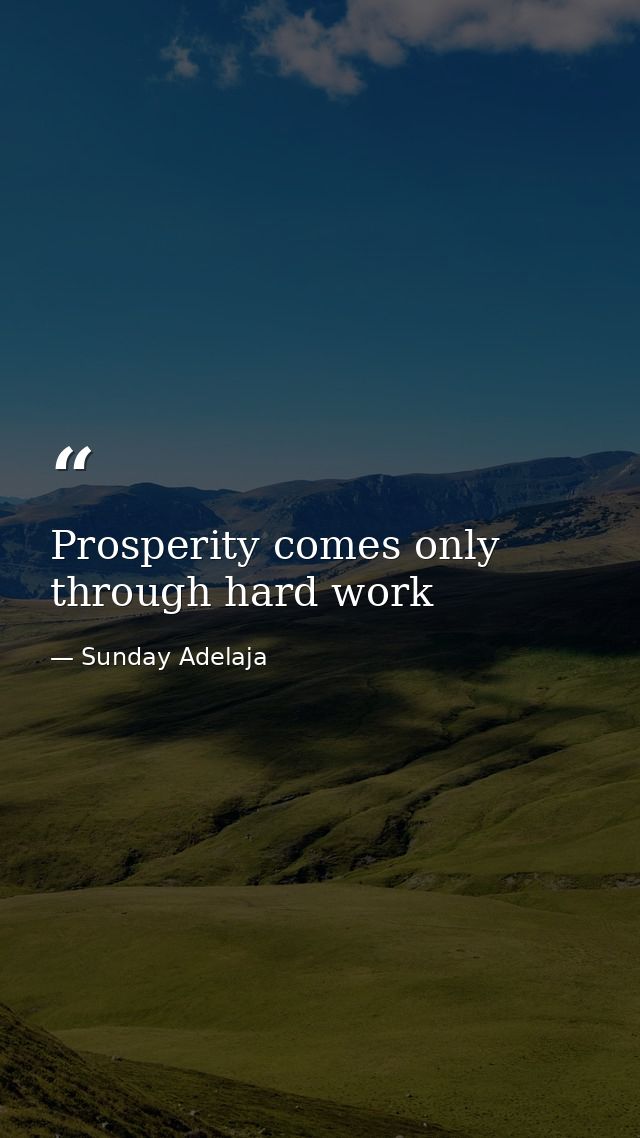 Prosperity comes only through hard work — Sunday Adelaja