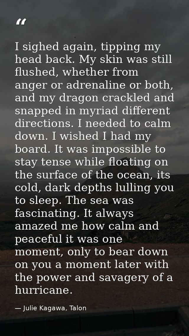 I sighed again, tipping my head back. My skin was still flushed, whether from anger or adrenaline or both, and my dragon — Julie Kagawa, Talon