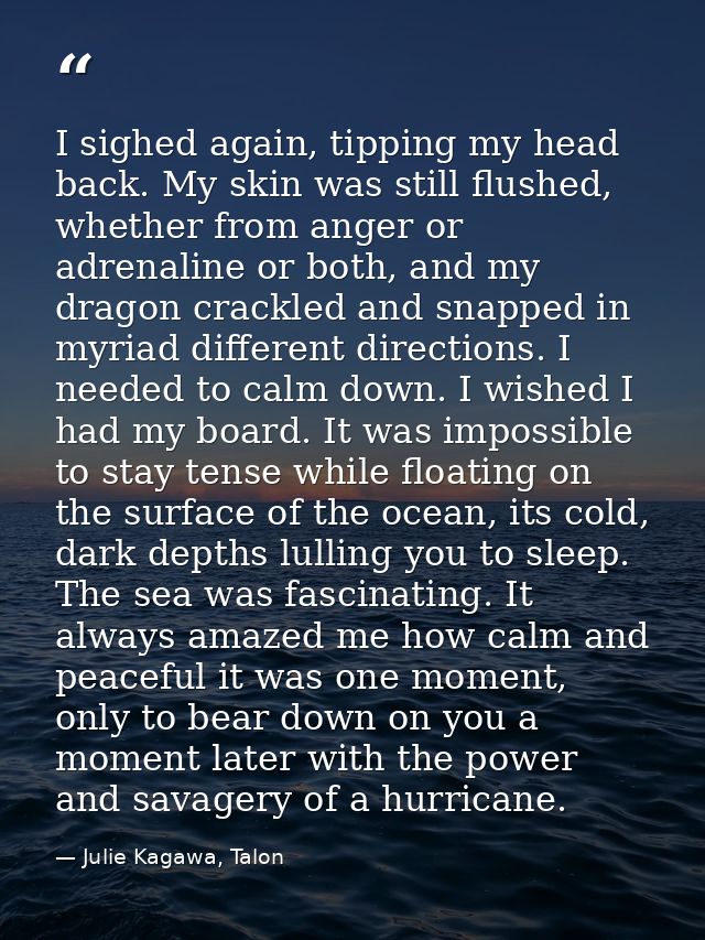 I sighed again, tipping my head back. My skin was still flushed, whether from anger or adrenaline or both, and my dragon — Julie Kagawa, Talon