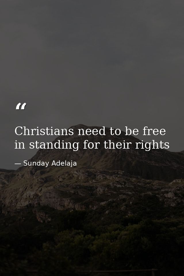 Christians need to be free in standing for their rights — Sunday Adelaja
