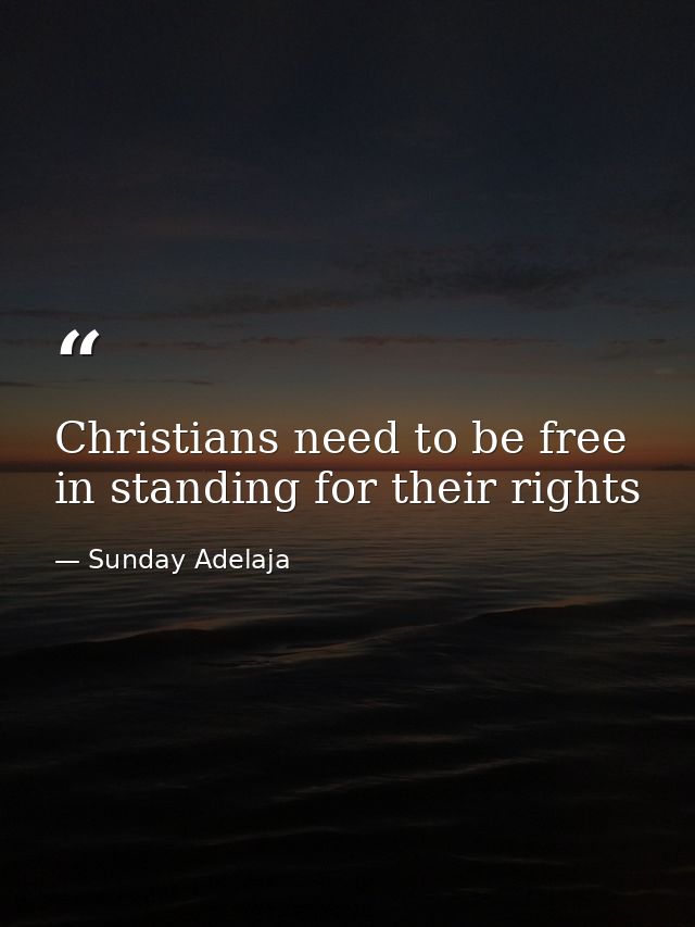 Christians need to be free in standing for their rights — Sunday Adelaja
