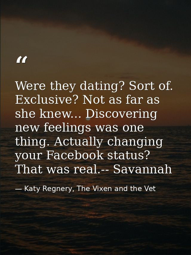 Were they dating? Sort of. Exclusive? Not as far as she knew... Discovering new feelings was one thing. Actually changin — Katy Regnery, The Vixen and the Vet