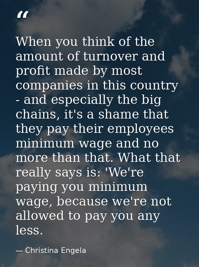 When you think of the amount of turnover and profit made by most companies in this country - and especially the big chai — Christina Engela